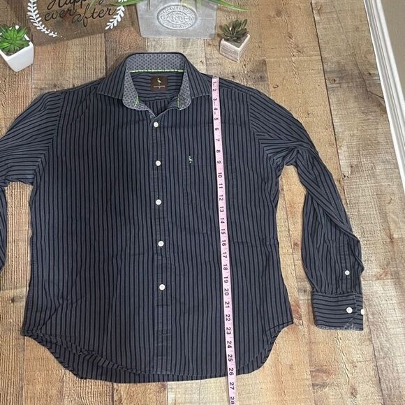 tailorbyrd Mens Casual Button Down Shirt Striped - Picture 5 of 9